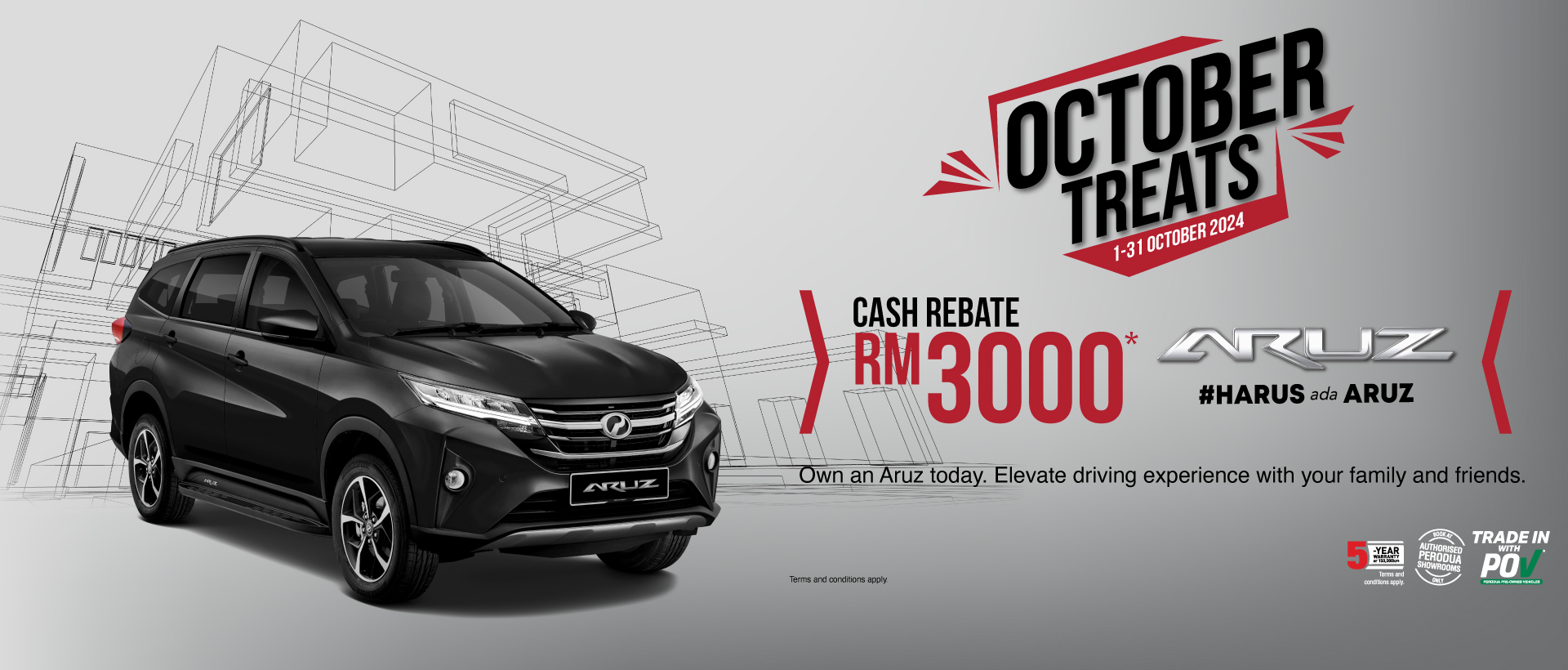 Aruz October Campaign Black 2024 | Perodua