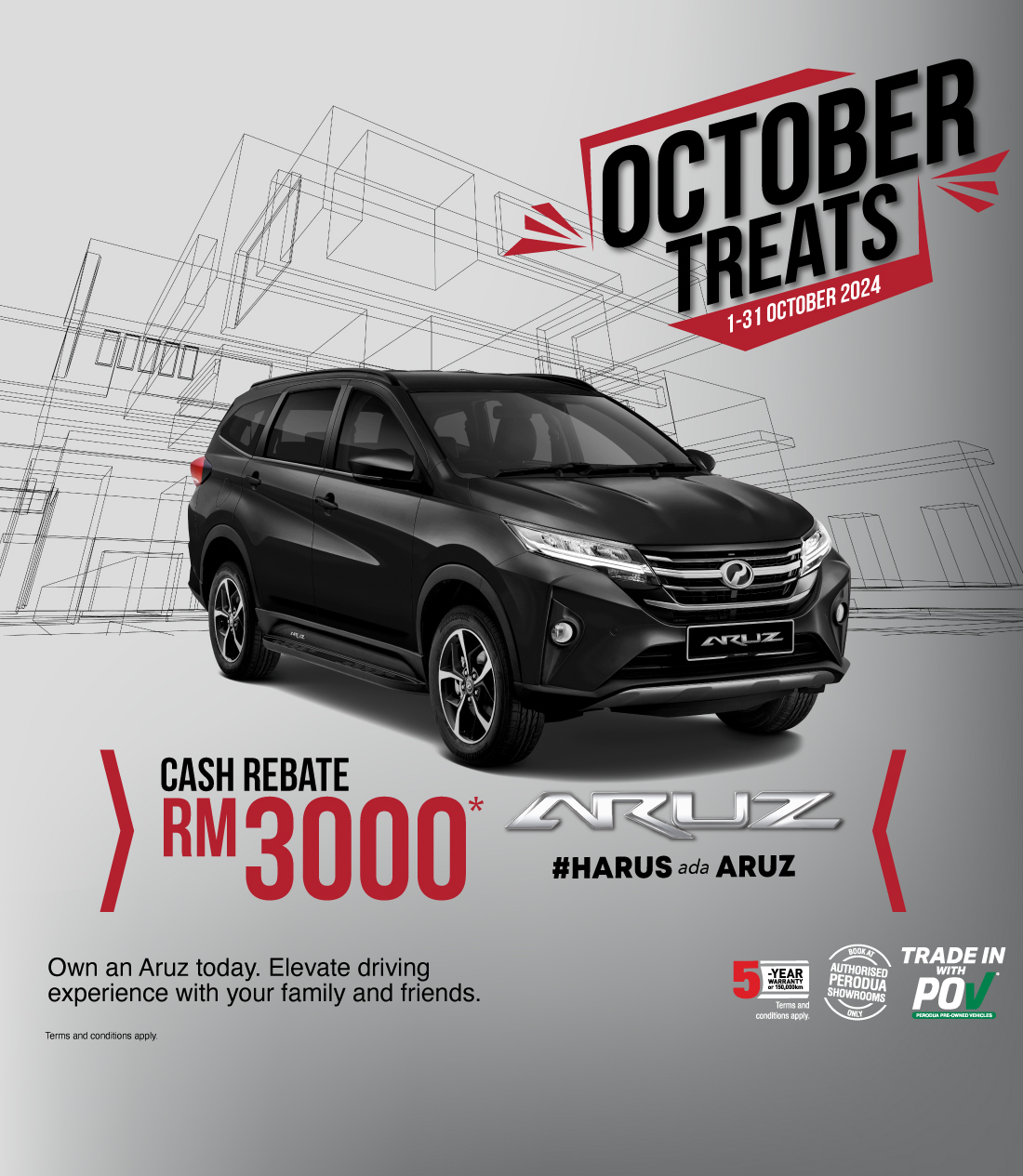 Aruz October Campaign Black 2024 | Perodua